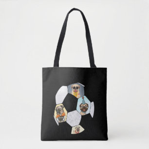 Soccer Cool Dog Pug Life Pug Birthday Cute Pug