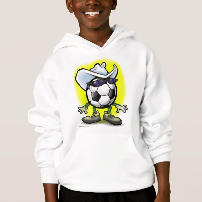 Soccer Cowboy Hoodie (Vorderseite)