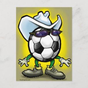 Soccer Cowboy Postkarte