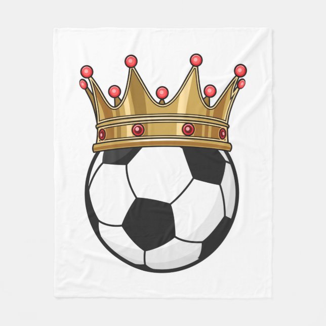 Soccer Crown King Fleecedecke (Vorderseite)