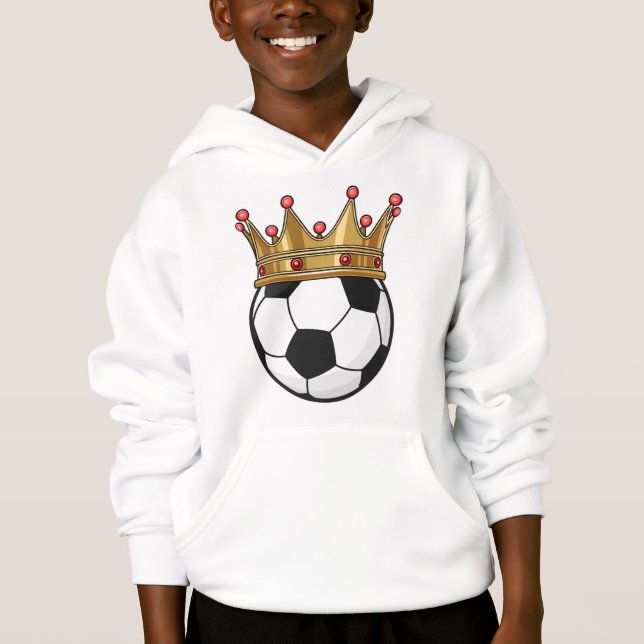 Soccer Crown King Hoodie (Vorderseite)