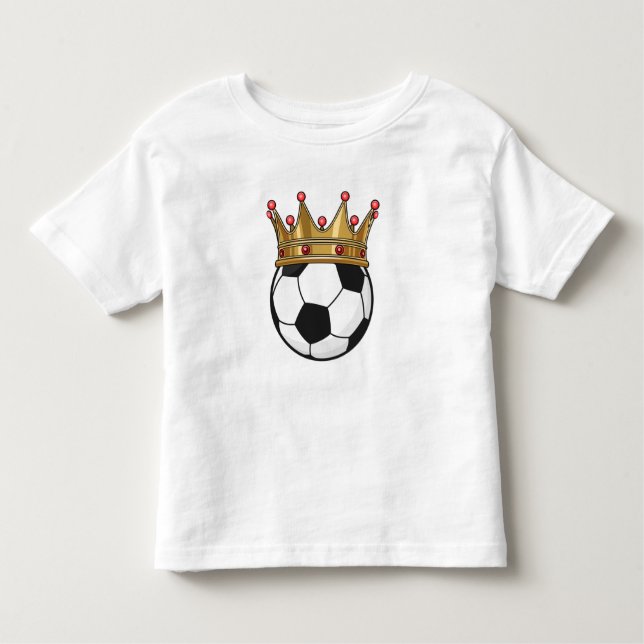 Soccer Crown King Kleinkind T-shirt (Vorderseite)