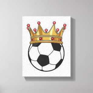 Soccer Crown King Leinwanddruck