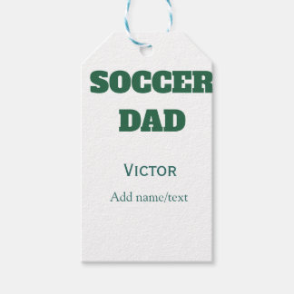 SOCCER DAD FOOTBALL FATHERS DAY GIFTS GREEN SIMPLE GESCHENKANHÄNGER