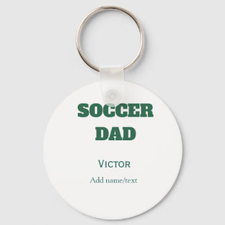 SOCCER DAD FOOTBALL FATHERS DAY GIFTS GREEN SIMPLE SCHLÜSSELANHÄNGER