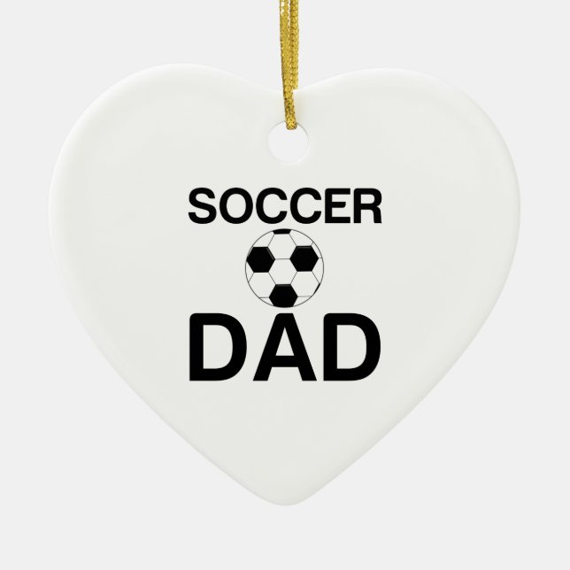 SOCCER DAD KERAMIK ORNAMENT (Vorne)