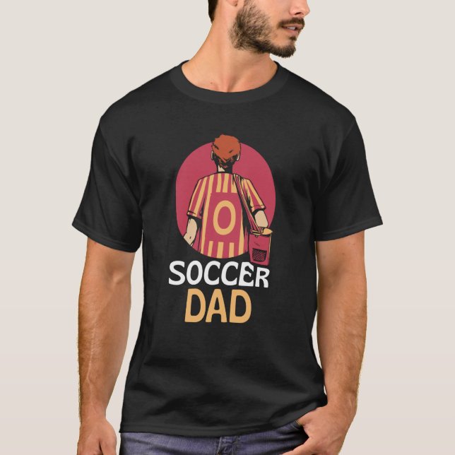 Soccer Dad Player Daddy Father Papa Father's Day T-Shirt (Vorderseite)