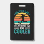 Soccer Dad Retro Sunset Ausweis<br><div class="desc">Soccer Dad Retro Sunset</div>