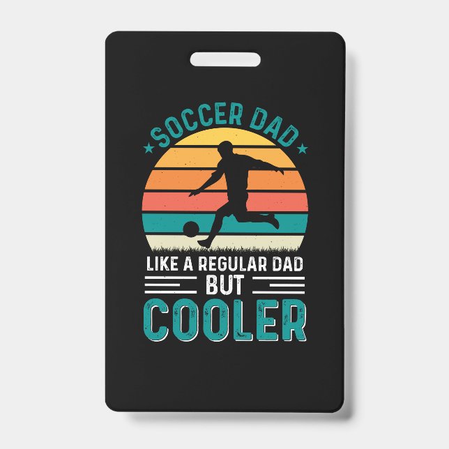 Soccer Dad Retro Sunset Ausweis (Vorderseite)