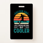 Soccer Dad Retro Sunset Ausweis<br><div class="desc">Soccer Dad Retro Sunset</div>