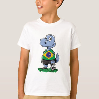 Soccer Dinosaur - Brasilien T-Shirt