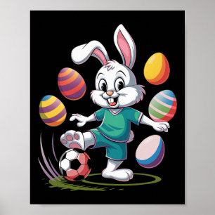 Soccer Easter Shirt Jungs Kinder Ostern Sonniger F Poster
