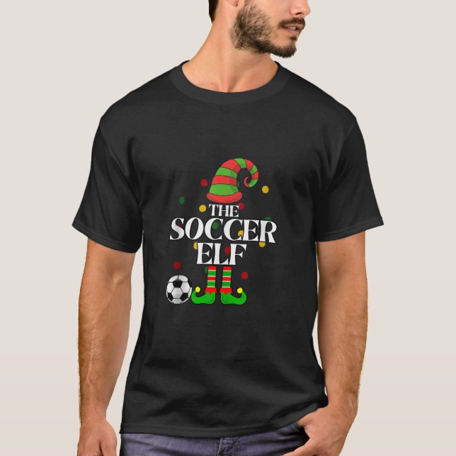Soccer Elf Family Matching Christmas Xmas Squad Sa T-Shirt (Vorderseite)