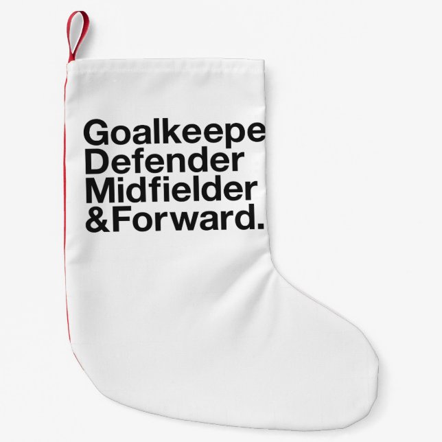 SOCCER Fan Kleiner Weihnachtsstrumpf (Vorderseite)