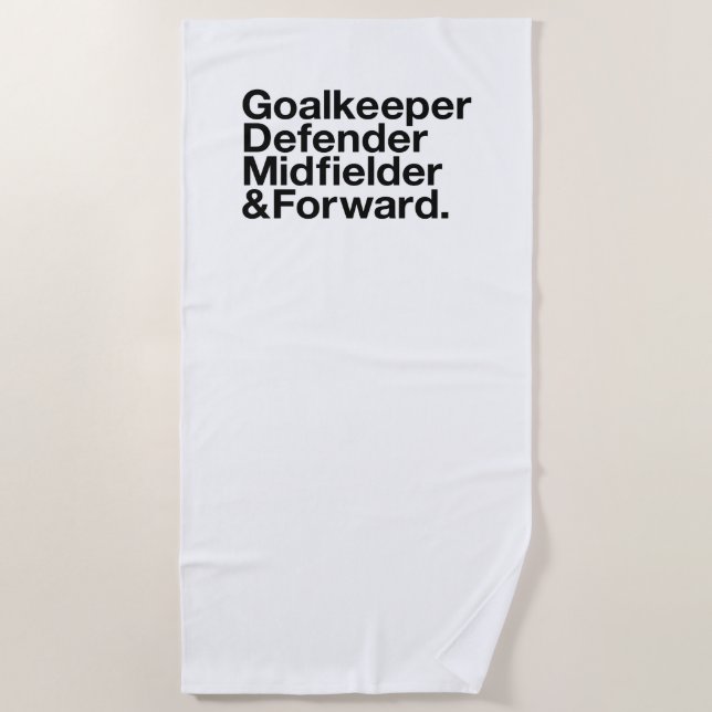 SOCCER Fan Strandtuch (Vorderseite)