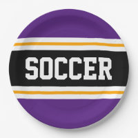 SOCCER Fett Lila, schwarz-gelbe Racing Streifen