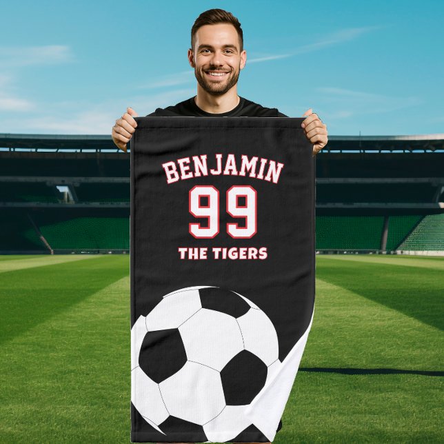 Soccer football sports towel, coach bath towel handtuch (Von Creator hochgeladen)