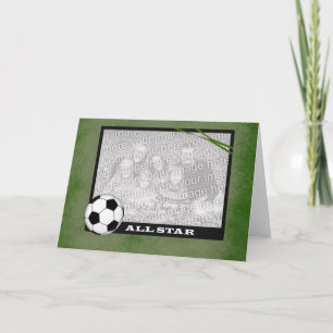Soccer Foto Frame Card Karte