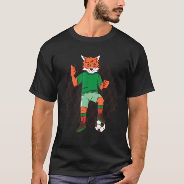 soccer fox playing T-Shirt (Vorderseite)