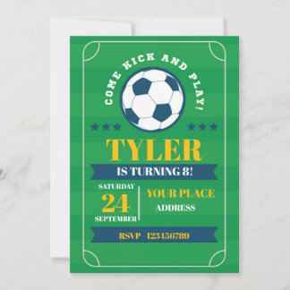 Soccer Game Day Invite – Football Birthday for Boy Einladung