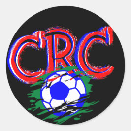 Soccer Game Selección Costa Rica Football Soccer Runder Aufkleber