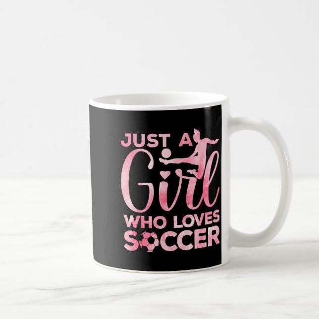 Soccer Girl Art For Girls Kids Toddler Women Socce Kaffeetasse (Rechts)