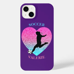 Soccer Girls Lila OtterBox iPhone Case 14 Plus Hülle