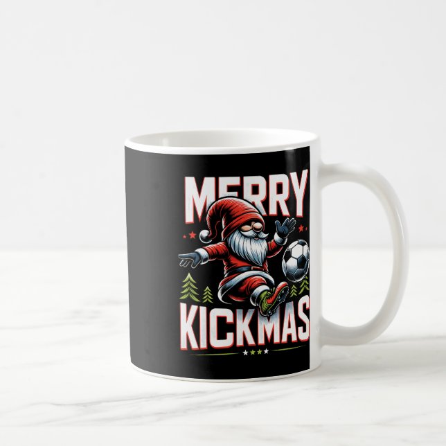 Soccer Gnome Merry Kickmas Kaffeetasse (Rechts)
