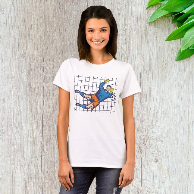 Soccer Goalkeeper Diving Save T-Shirt (Von Creator hochgeladen)
