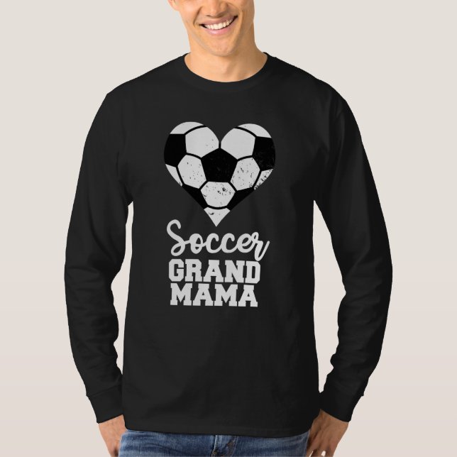 Soccer Grandmama Soccer Heart Grand Mama T-Shirt (Vorderseite)