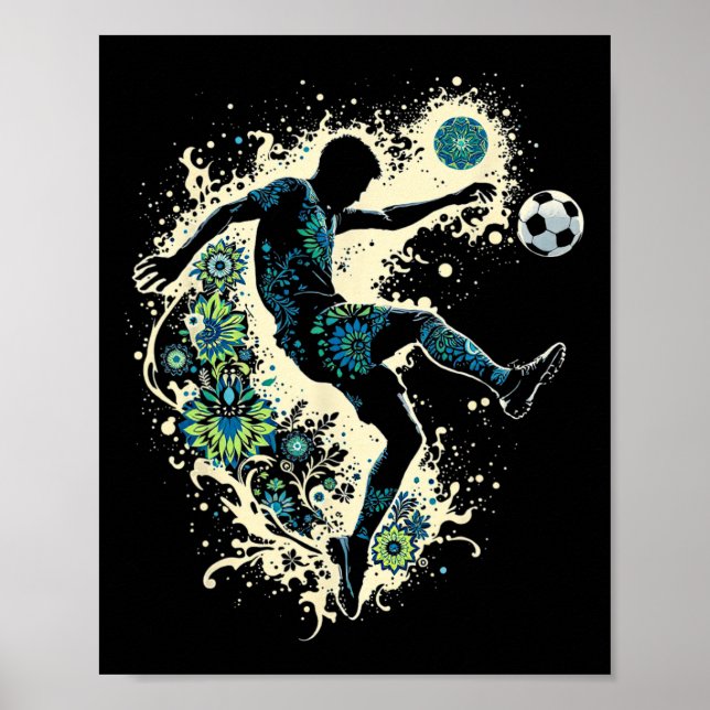 Soccer I'm 7 Years Old Boy Birthday  Poster (Vorne)