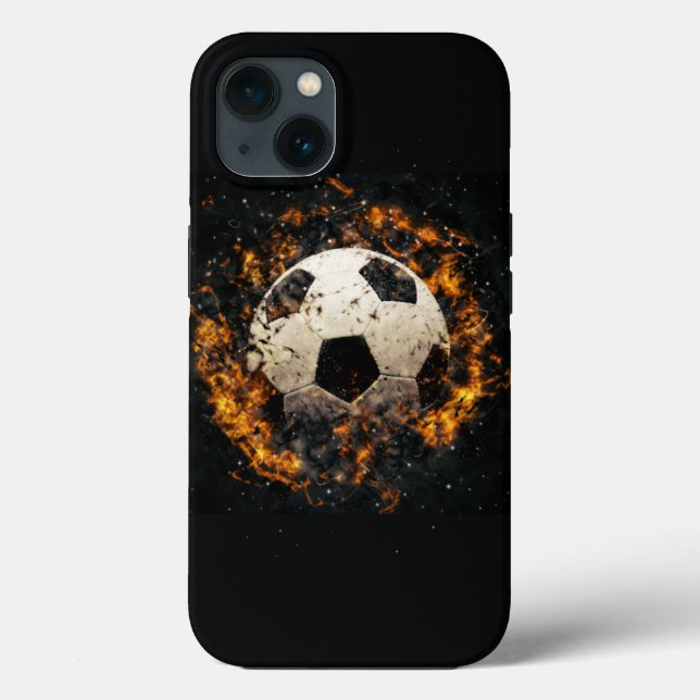 Soccer iPhone Case - Magnetharte Hüllen Blazing (Rückseite)