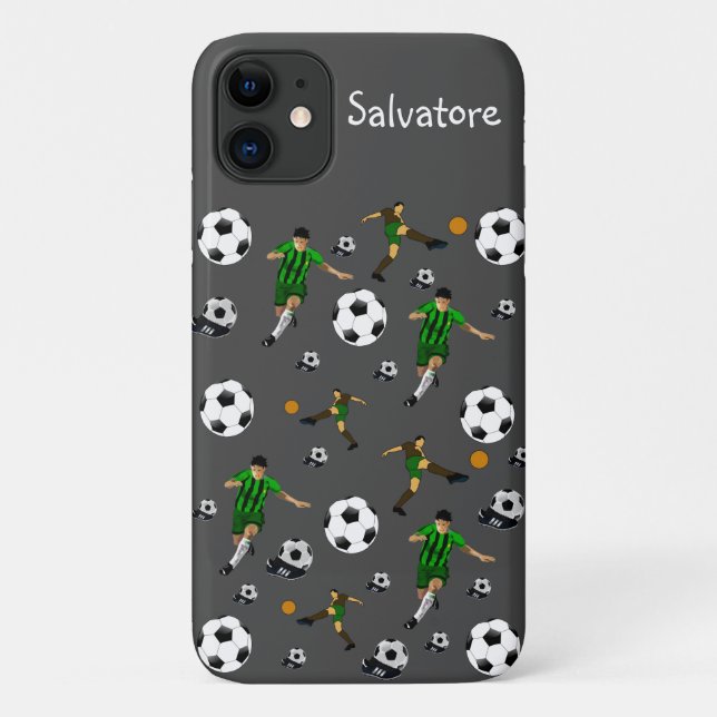 Soccer-Iphone-Fall Case-Mate iPhone Hülle (Rückseite)