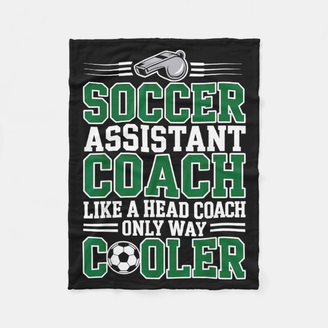 Soccer Istant Coach Like A Head Coach Only Way Coo Fleecedecke (Vorderseite)