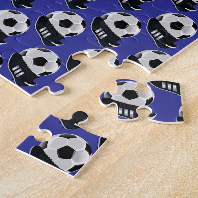 Soccer Jigsaw Puzzle Blue (Seite)