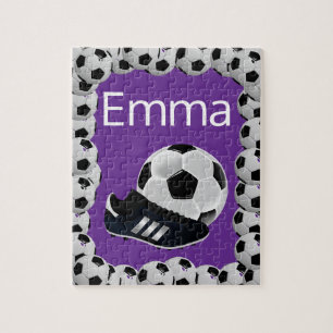 Soccer Jigsaw Puzzle Lila