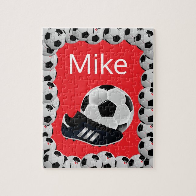 Soccer Jigsaw Puzzle Red (Vertikal)