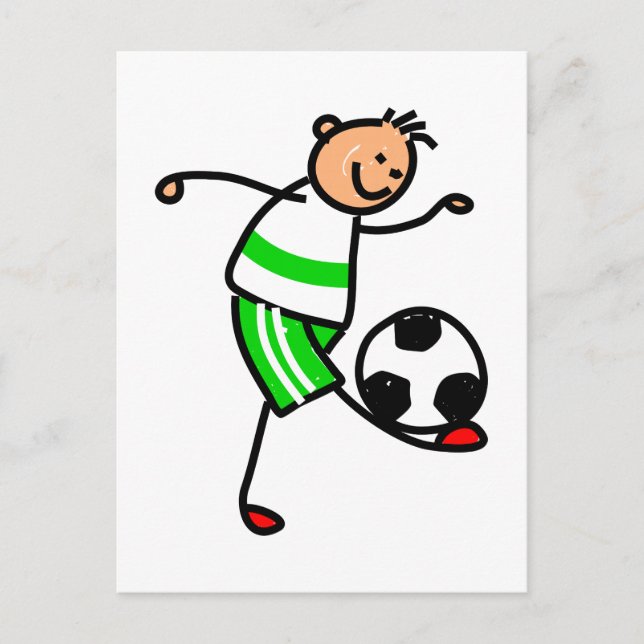 Soccer Kid Postkarte (Vorderseite)