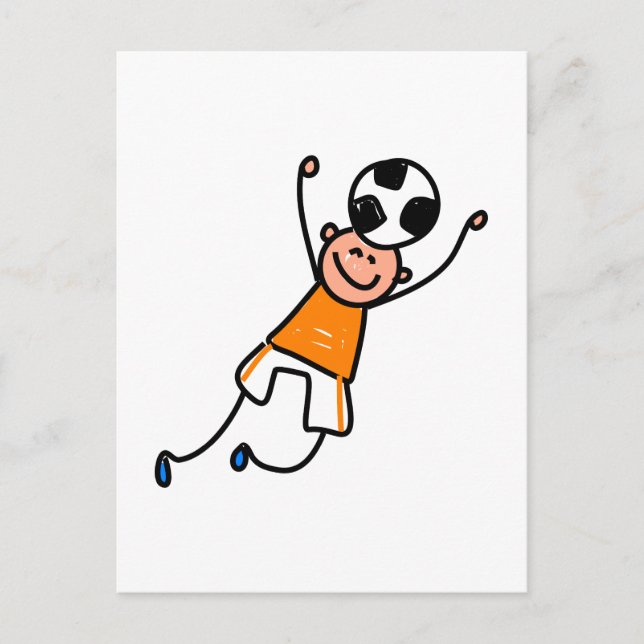 Soccer Kid Postkarte (Vorderseite)