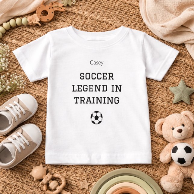 Soccer Legend Training Baby Name Outfit T-shirt (Von Creator hochgeladen)