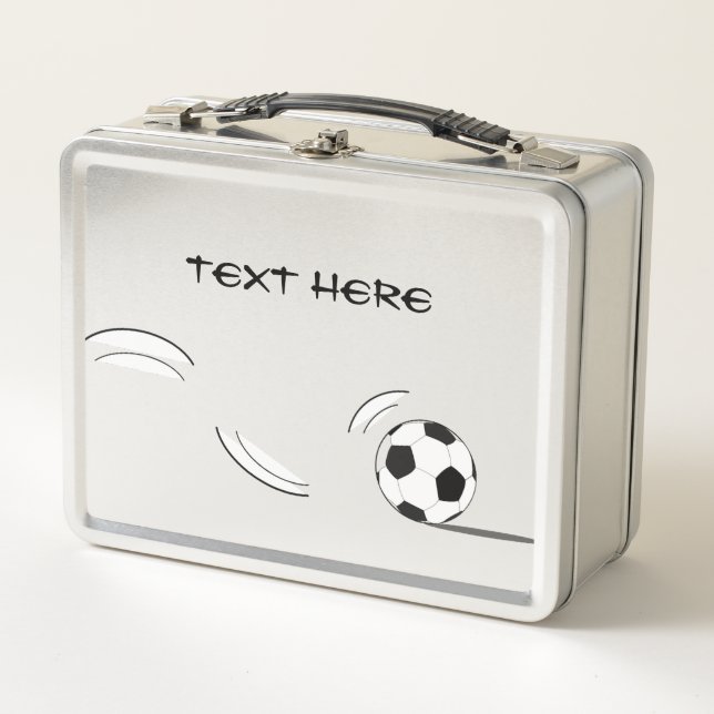 Soccer Lunch Box FÜGEN SIE IHREN EIGENEN TEXT HINZ (Vorderseite)
