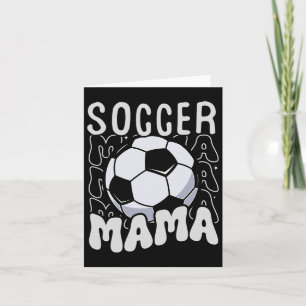 Soccer Mama Groovy Retro Soccer Mama Mütter Tag Karte