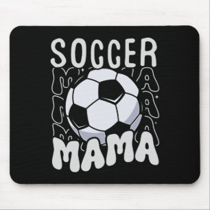 Soccer Mama Groovy Retro Soccer Mama Mütter Tag Mousepad