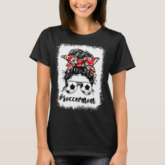Soccer Mama Life Messy Bun gebleicht Muttertag SP T-Shirt