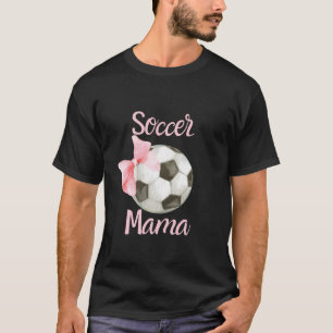 Soccer Mama Mama Pink Bow Coquette Preppy Ästhetik T-Shirt