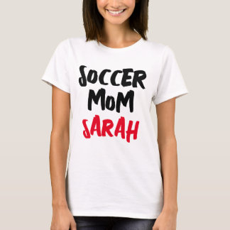 SOCCER MAMA PERSONALISIERT T - SHIRT T - SHIRT