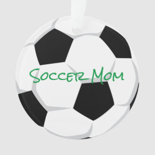 SOCCER MAMA Sports Player Number Balls Fun Ornament