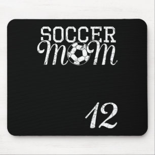Soccer-Mom-Jersey Nummer 12 Lieblingsspieler #12 T Mousepad