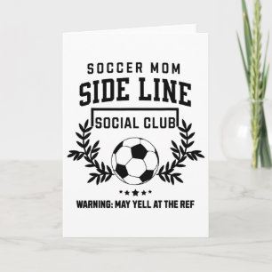 Soccer Mom Sideline Social Club - Fußball-Spieltag Karte
