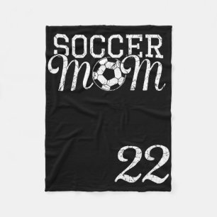 Soccer-Mom-Trikot Nummer 22 Lieblingsspieler #22 T Fleecedecke